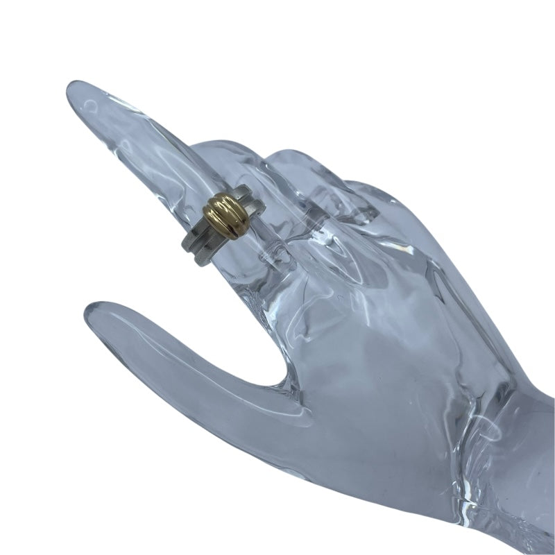 ティファニー TIFFANY＆CO グルーブドウィズリング シルバーxゴールド 750/925 ジュエリー