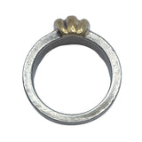 ティファニー TIFFANY＆CO グルーブドウィズリング シルバーxゴールド 750/925 ジュエリー