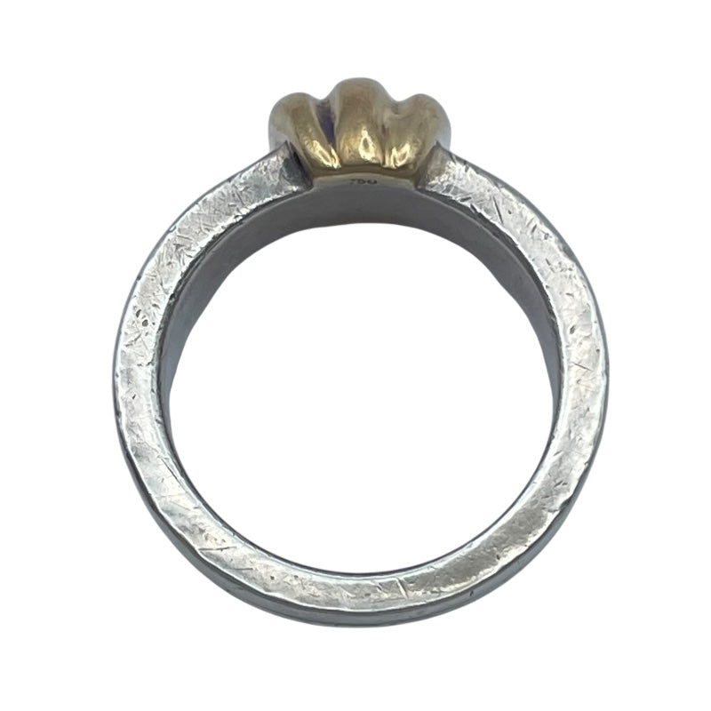 ティファニー TIFFANY＆CO グルーブドウィズリング シルバーxゴールド 750/925 ジュエリー