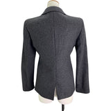 ミュウミュウ miu miu ウールテーラードジャケット グレー ウール レディース テーラードジャケット