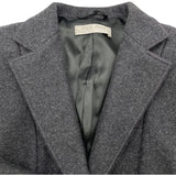 ミュウミュウ miu miu ウールテーラードジャケット グレー ウール レディース テーラードジャケット