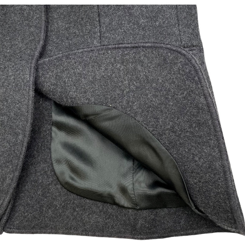 ミュウミュウ miu miu ウールテーラードジャケット グレー ウール レディース テーラードジャケット