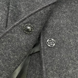 ミュウミュウ miu miu ウールテーラードジャケット グレー ウール レディース テーラードジャケット