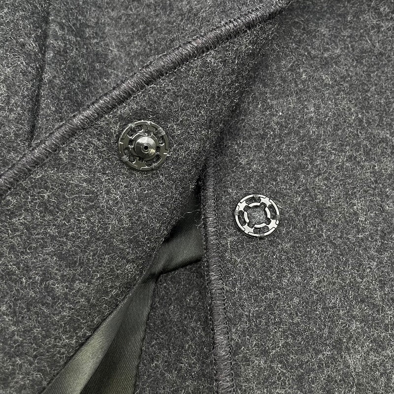 ミュウミュウ miu miu ウールテーラードジャケット グレー ウール レディース テーラードジャケット