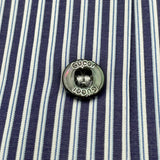 グッチ GUCCI ストライプ 長袖シャツ 307648 ブルー コットン メンズ 長袖シャツ