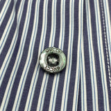 グッチ GUCCI ストライプ 長袖シャツ 307648 ブルー コットン メンズ 長袖シャツ