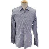 グッチ GUCCI ストライプ 長袖シャツ 307648 ブルー コットン メンズ 長袖シャツ