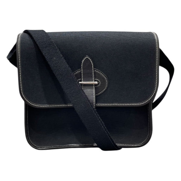 エルメス HERMES ブエナベンチュラPM ブラック トワル レディース ショルダーバッグ