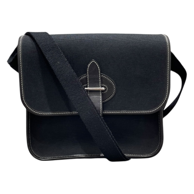 エルメス HERMES ブエナベンチュラPM ブラック トワル レディース ショルダーバッグ