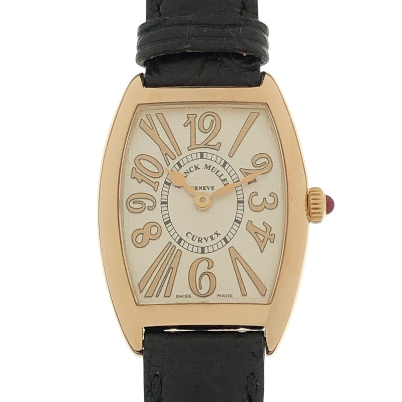 フランク・ミュラー FRANCK MULLER トノーカーベックス 1752QZ REL V-R K18PG レディース 腕時計