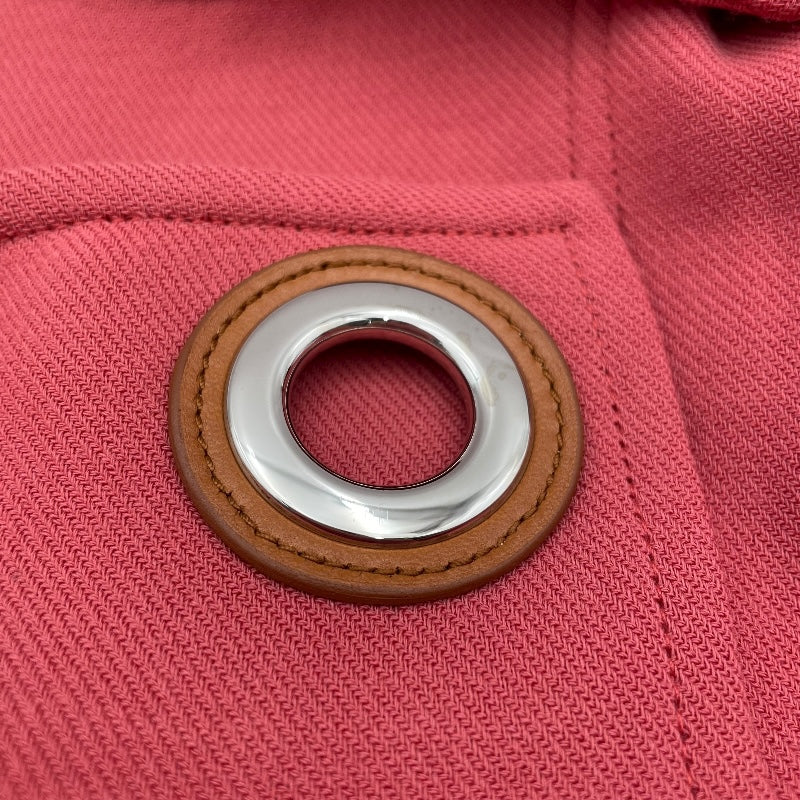 エルメス HERMES ベルト付ガウンウールコート ピンク ウール レディース トレンチコート