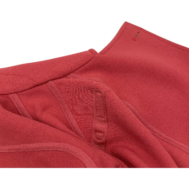 エルメス HERMES ベルト付ガウンウールコート ピンク ウール レディース トレンチコート