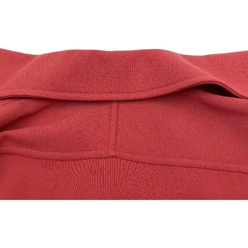 エルメス HERMES ベルト付ガウンウールコート ピンク ウール レディース トレンチコート