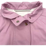 エルメス HERMES セリエボタンロングコート 2E0152D1 ピンク コットン レディース ステンカラーコート