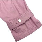 エルメス HERMES セリエボタンロングコート 2E0152D1 ピンク コットン レディース ステンカラーコート