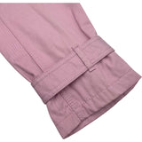 エルメス HERMES セリエボタンロングコート 2E0152D1 ピンク コットン レディース ステンカラーコート