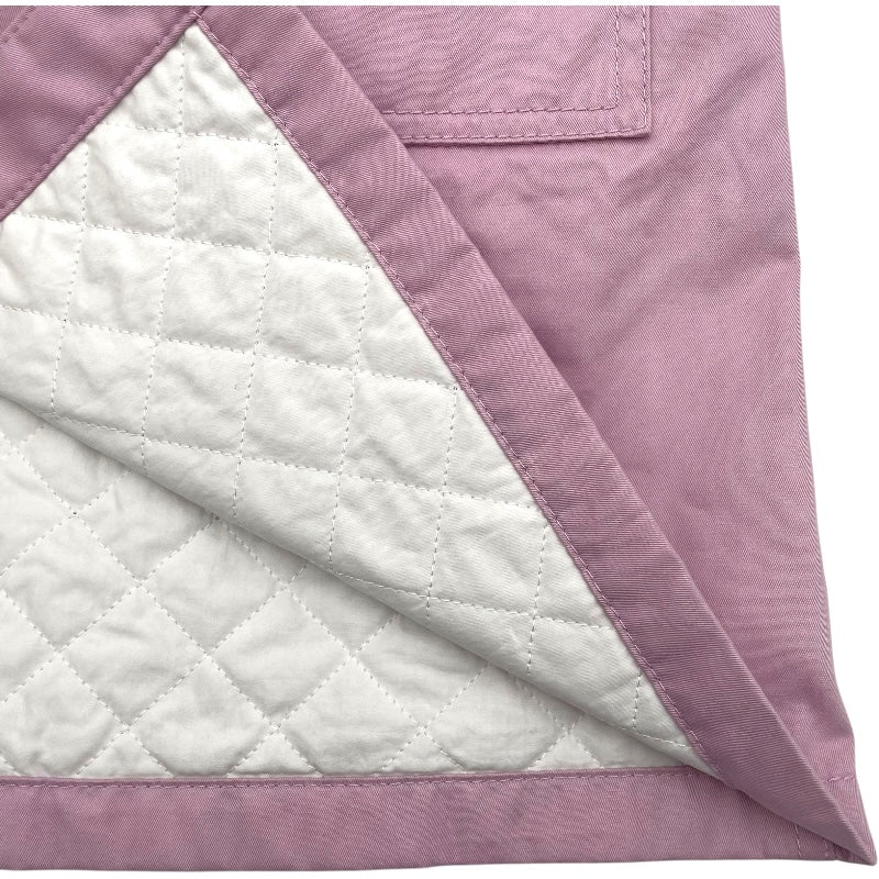 エルメス HERMES セリエボタンロングコート 2E0152D1 ピンク コットン レディース ステンカラーコート