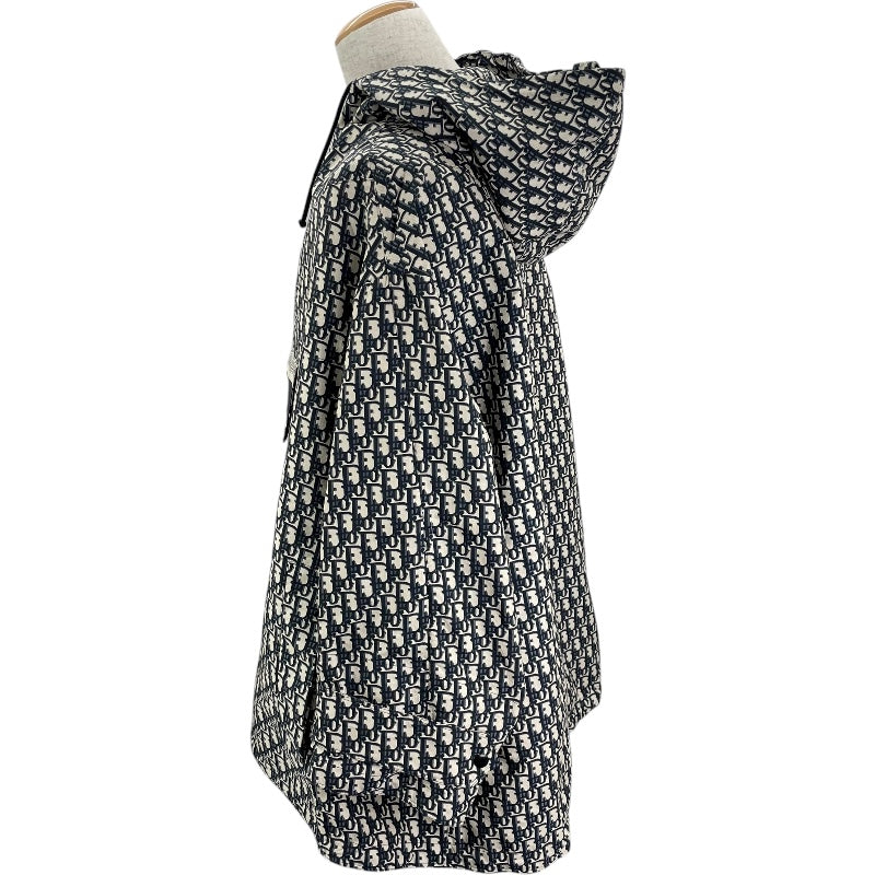 クリスチャン・ディオール Christian Dior オブリーク総柄アノラックジャケット アイボリー ポリステル メンズ パーカー