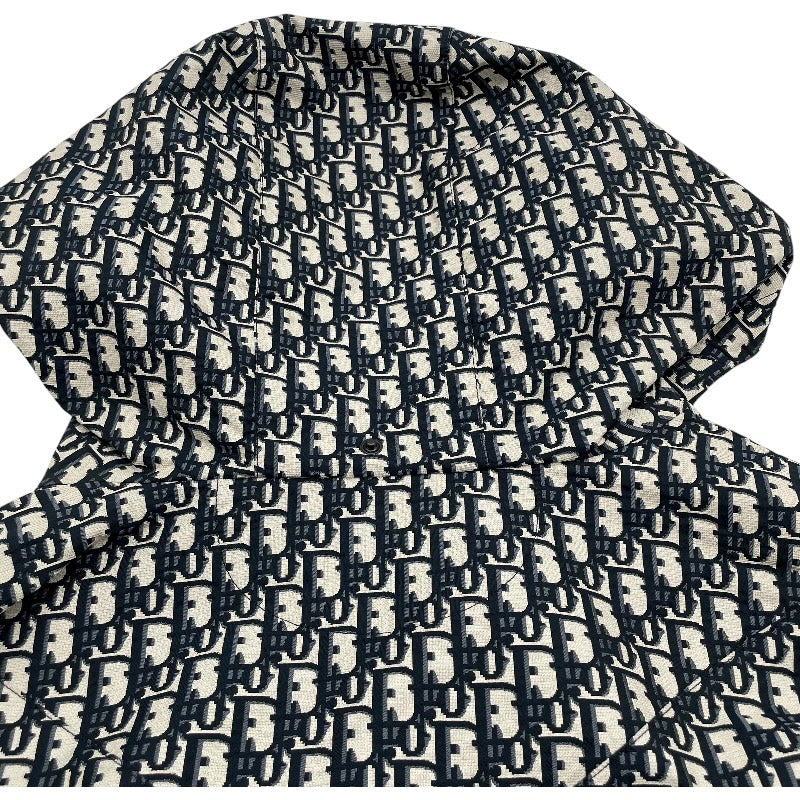 クリスチャン・ディオール Christian Dior オブリーク総柄アノラックジャケット アイボリー ポリステル メンズ パーカー