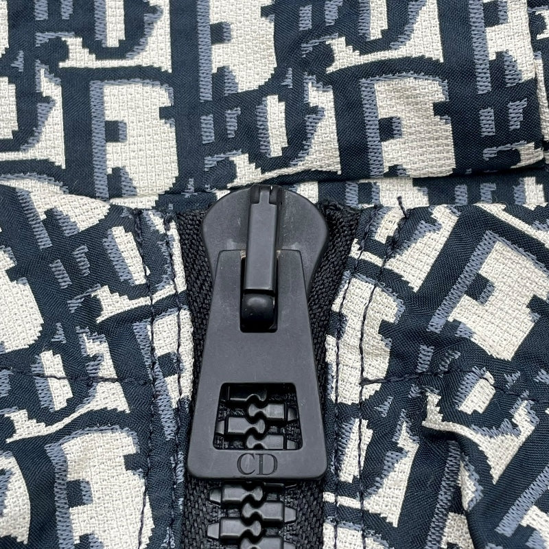 クリスチャン・ディオール Christian Dior オブリーク総柄アノラックジャケット アイボリー ポリステル メンズ パーカー