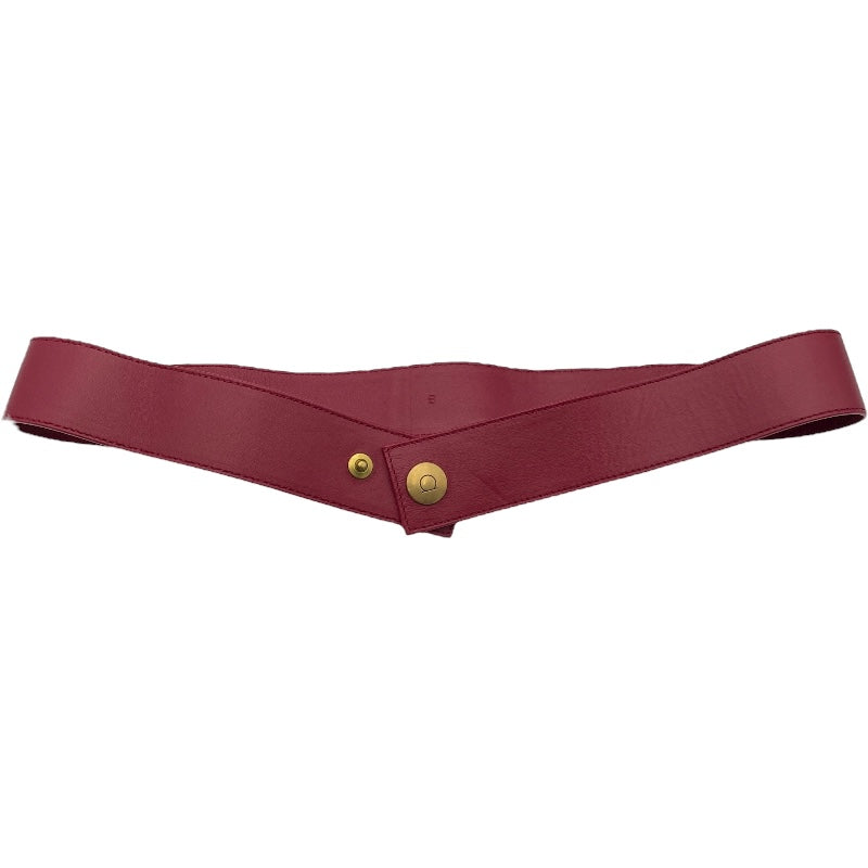 サルヴァトーレ・フェラガモ Salvatore Ferragamo ベルト付ケープコート レッド コットン レディース ポンチョ