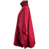 サルヴァトーレ・フェラガモ Salvatore Ferragamo ベルト付ケープコート レッド コットン レディース ポンチョ