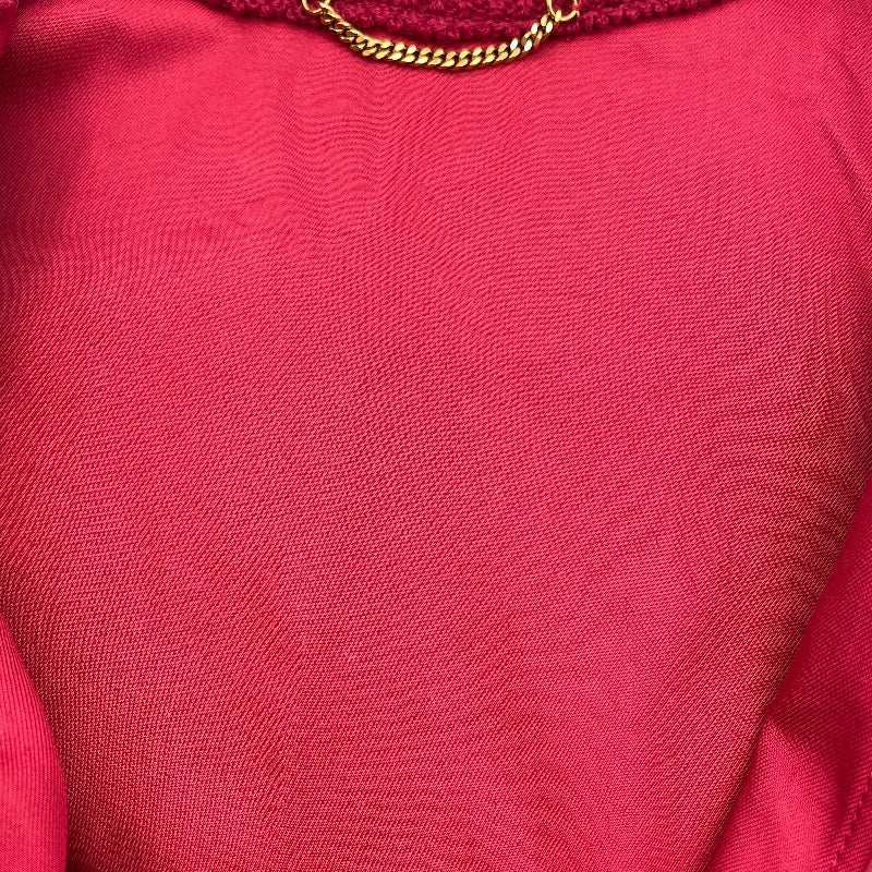 サルヴァトーレ・フェラガモ Salvatore Ferragamo ベルト付ケープコート レッド コットン レディース ポンチョ