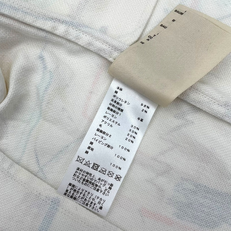 エルメス HERMES シュヴァロスコープデニムジャケット 3E0233D5 ホワイト 綿 レディース デニムジャケット