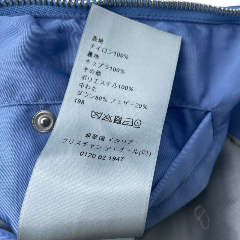 クリスチャン・ディオール Christian Dior カナージュテクニカルキャンバスダウンジャケット 313C418A5704 ブルー ナイロン メンズ ダウンジャケット