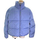 クリスチャン・ディオール Christian Dior カナージュテクニカルキャンバスダウンジャケット 313C418A5704 ブルー ナイロン メンズ ダウンジャケット