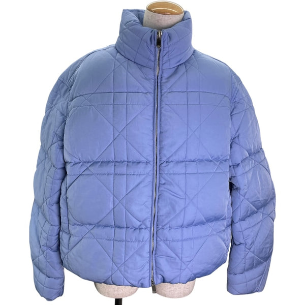 クリスチャン・ディオール Christian Dior カナージュテクニカルキャンバスダウンジャケット 313C418A5704 ブルー ナイロン メンズ ダウンジャケット