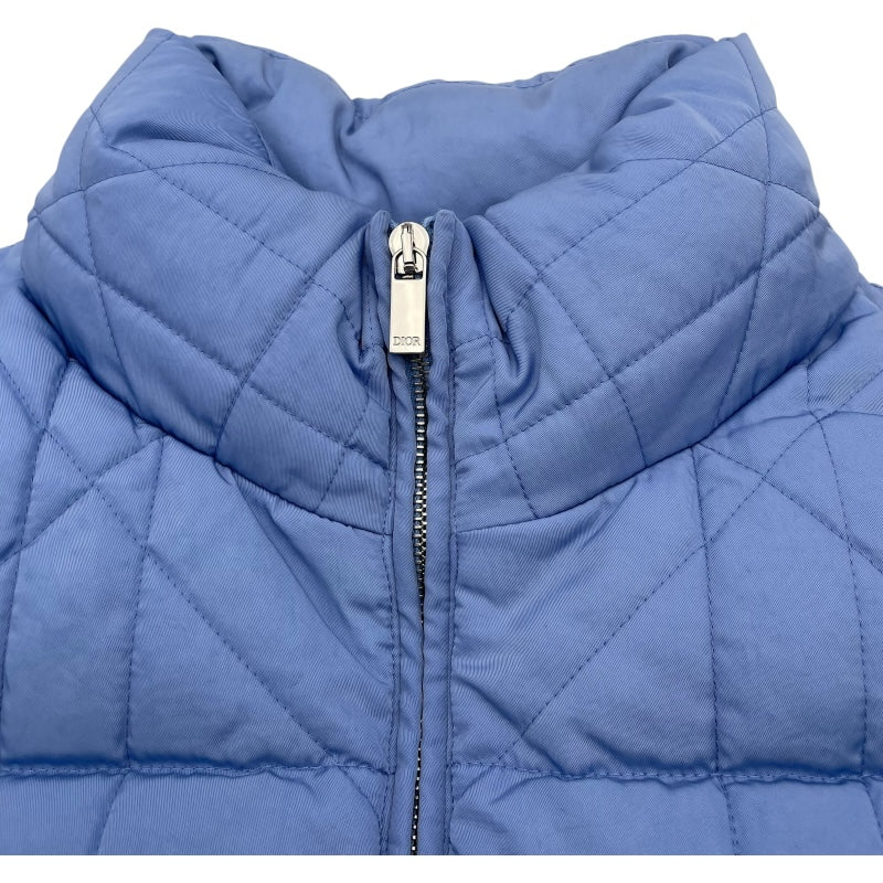 クリスチャン・ディオール Christian Dior カナージュテクニカルキャンバスダウンジャケット 313C418A5704 ブルー ナイロン メンズ ダウンジャケット