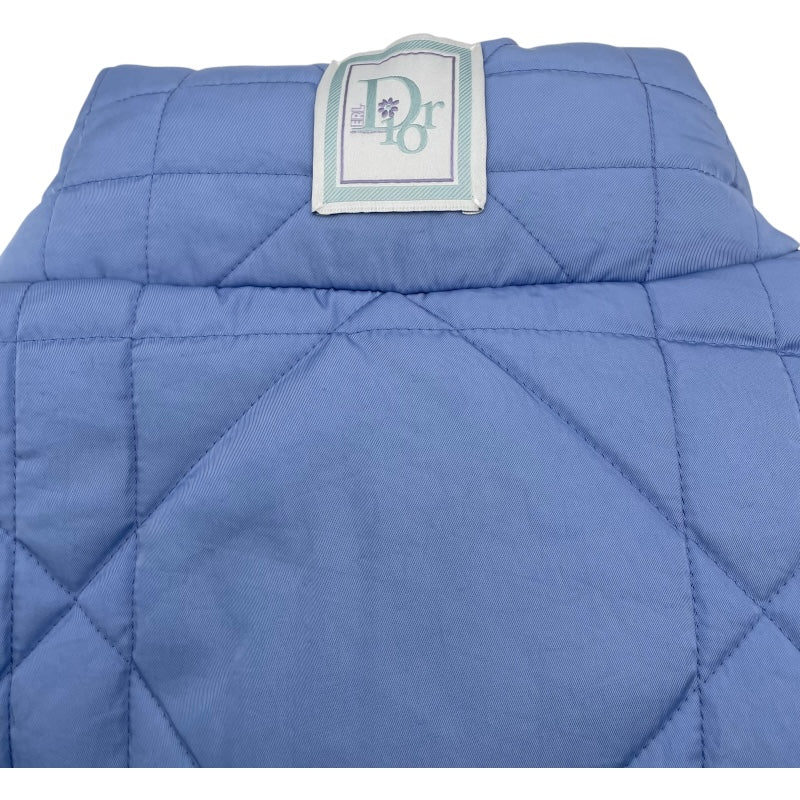 クリスチャン・ディオール Christian Dior カナージュテクニカルキャンバスダウンジャケット 313C418A5704 ブルー ナイロン メンズ ダウンジャケット