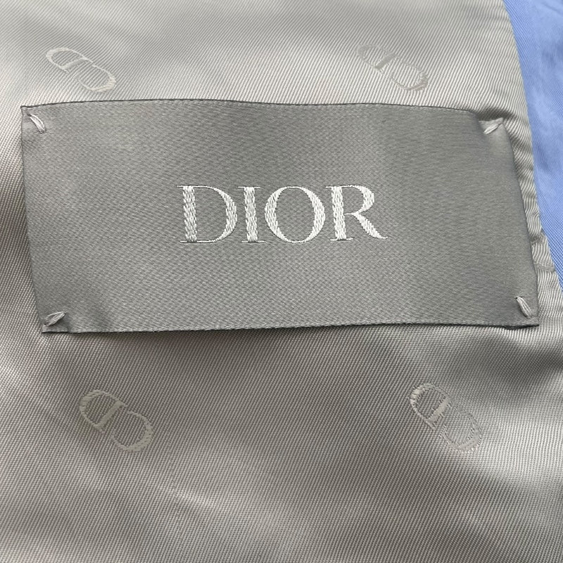 クリスチャン・ディオール Christian Dior カナージュテクニカルキャンバスダウンジャケット 313C418A5704 ブルー ナイロン メンズ ダウンジャケット