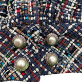 シャネル CHANEL ツイードコート P55972 ネイビー コットン レディース その他アウター