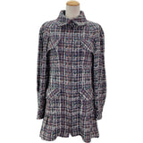 シャネル CHANEL ツイードコート P55972 ネイビー コットン レディース その他アウター