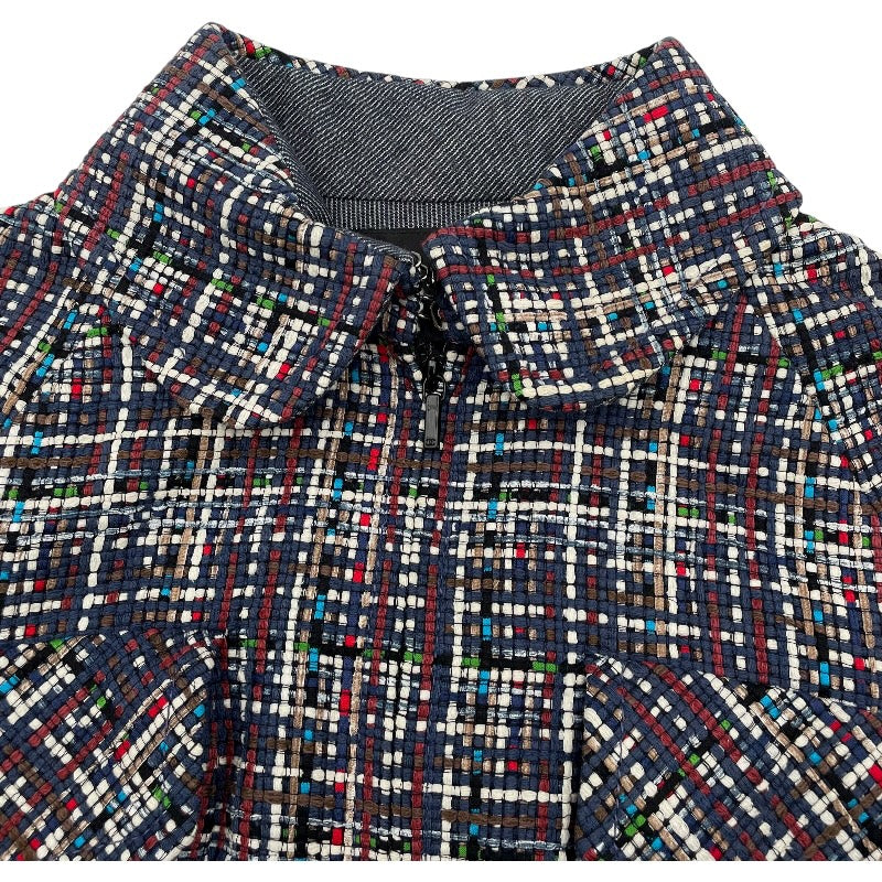 シャネル CHANEL ツイードコート P55972 ネイビー コットン レディース その他アウター