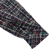 シャネル CHANEL ツイードコート P55972 ネイビー コットン レディース その他アウター