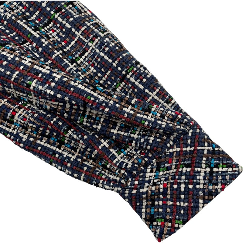 シャネル CHANEL ツイードコート P55972 ネイビー コットン レディース その他アウター