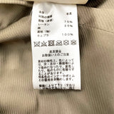 エルメス HERMES レザーロングコート 2H1121D4 ブラウン 羊革 レディース ステンカラーコート