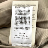 エルメス HERMES レザーロングコート 2H1121D4 ブラウン 羊革 レディース ステンカラーコート