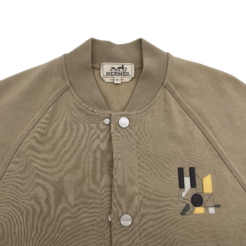 エルメス HERMES ジュ・ダドレス テディブルゾン ベージュ コットン メンズ ブルゾン