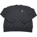 ルイ・ヴィトン LOUIS VUITTON ウールダミエ プルオーバー ノワール HON69W エンベリッシュド ウール メンズ セーター