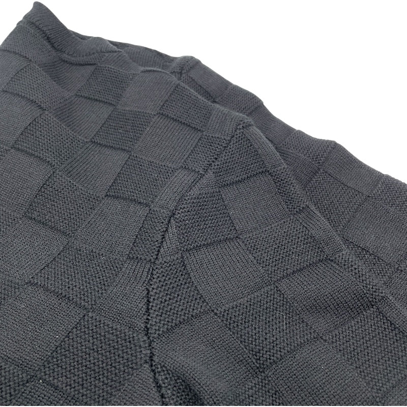 ルイ・ヴィトン LOUIS VUITTON ウールダミエ プルオーバー ノワール HON69W エンベリッシュド ウール メンズ セーター