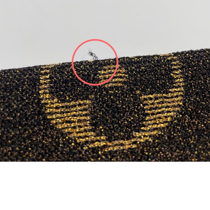 ルイ・ヴィトン LOUIS VUITTON モノグラム総柄タートルネックニットセーター FMKL03 ブラウン ウール レディース セーター