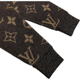 ルイ・ヴィトン LOUIS VUITTON モノグラム総柄タートルネックニットセーター FMKL03 ブラウン ウール レディース セーター