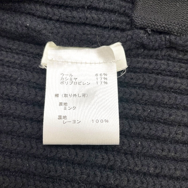 ルイ・ヴィトン LOUIS VUITTON レオパードカラーニットカーディガン FFKC99HWW ブラック ウール レディース カーディガン