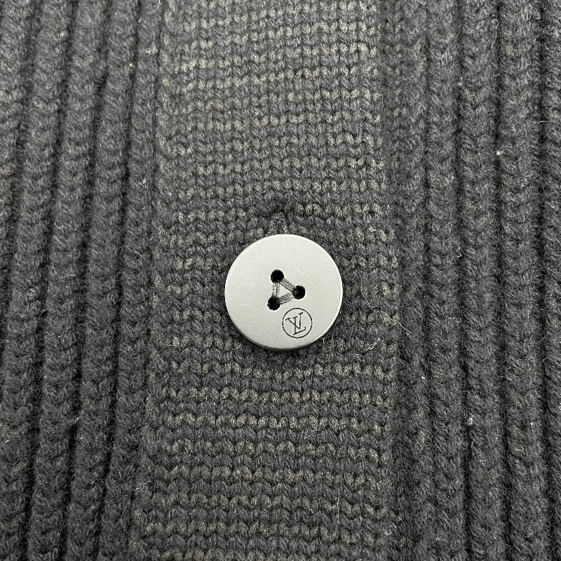 ルイ・ヴィトン LOUIS VUITTON レオパードカラーニットカーディガン FFKC99HWW ブラック ウール レディース カーディガン