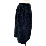 シャネル CHANEL カメリア総柄ラップスカート P59375 ブラック コットン レディース ロングスカート