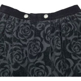 シャネル CHANEL カメリア総柄ラップスカート P59375 ブラック コットン レディース ロングスカート